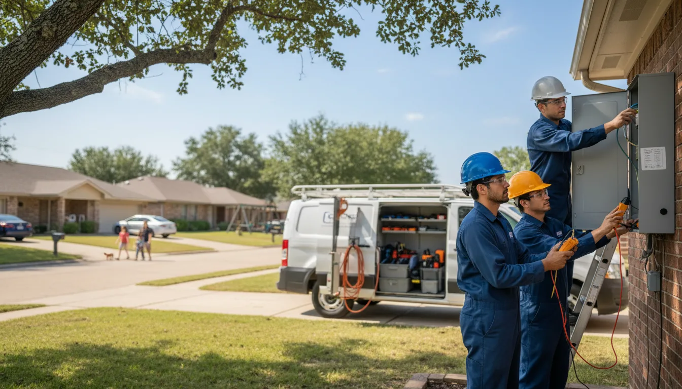 Certified electrician providing emergency electrical services in Leonardville, KS
